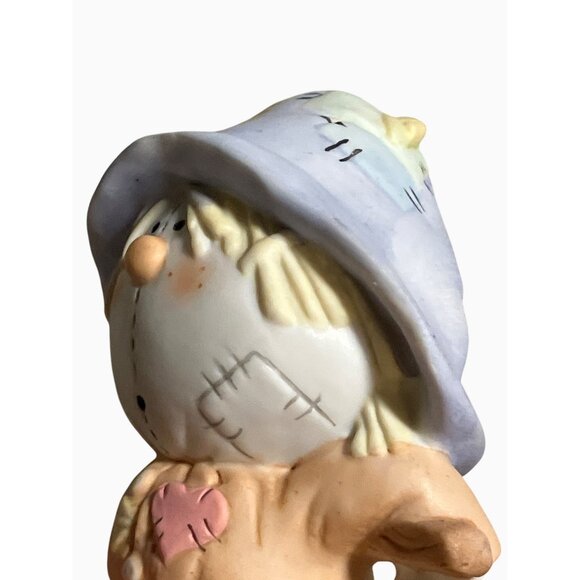 Bumpkins By Fabrique Scarecrow Figurine With Pumpkin Accent 3.5" Tall - Picture 12 of 12